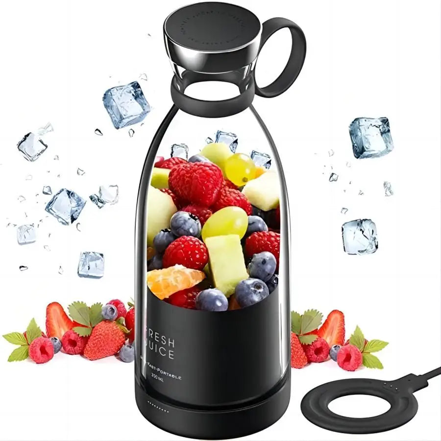 Portable Electric Juicer Blender – USB Rechargeable Mini Smoothie & Juice Maker for Fruits and Milkshakes