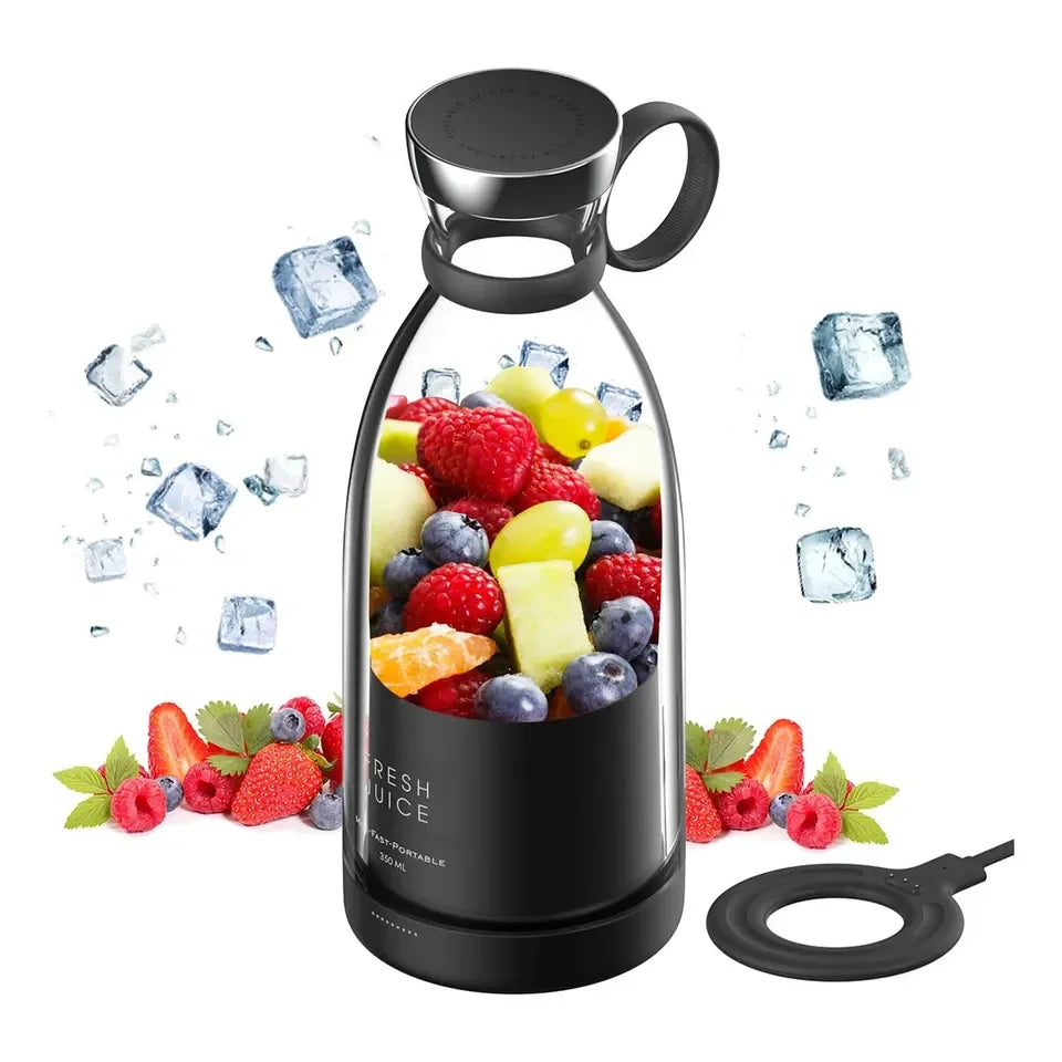 Portable Electric Juicer Blender – USB Rechargeable Mini Smoothie & Juice Maker for Fruits and Milkshakes