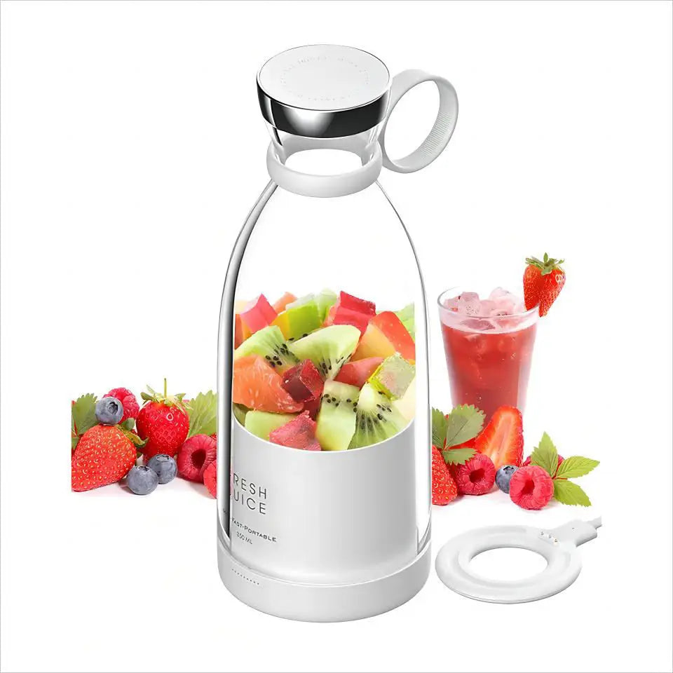 Portable Electric Juicer Blender – USB Rechargeable Mini Smoothie & Juice Maker for Fruits and Milkshakes